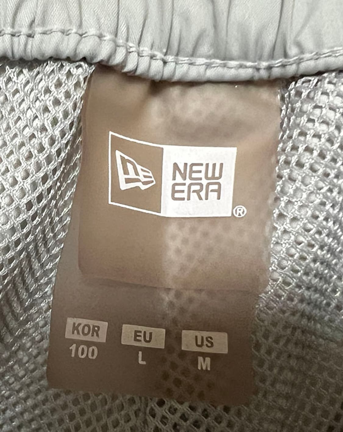 NEWERA 뉴에라 기능성 스포츠 남자 밴딩쇼츠 라이트그레이 L 32 상품이미지4