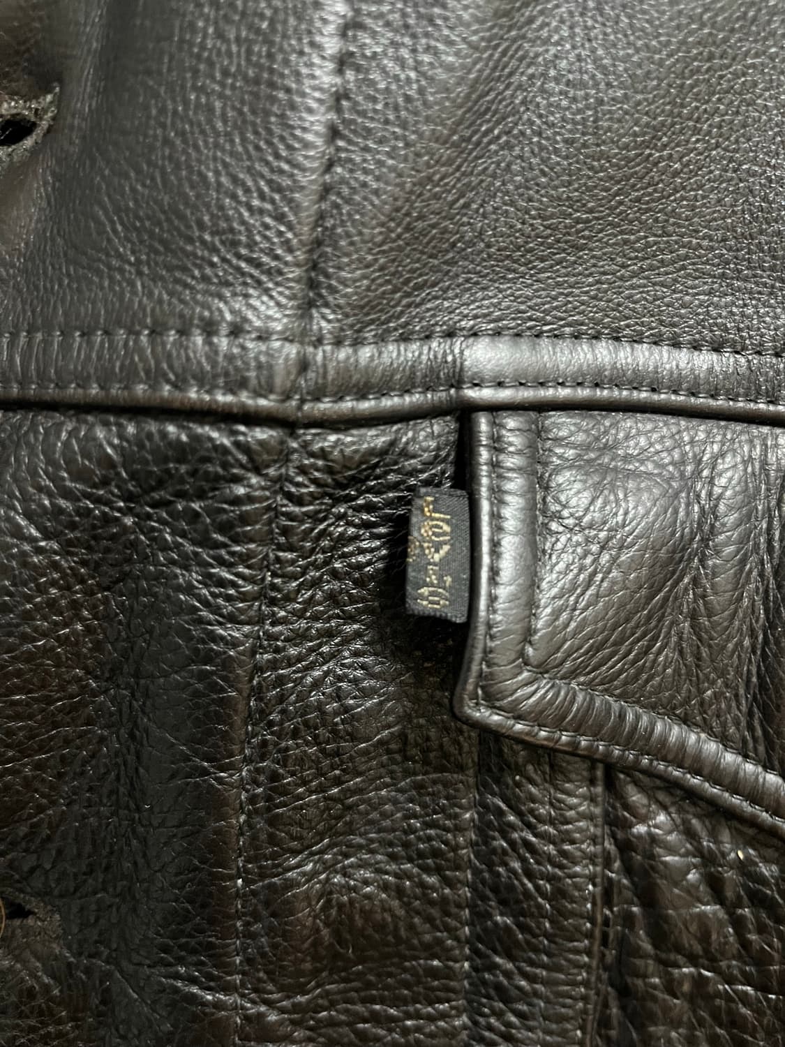 80s 리바이스 레더 트러커 (가죽 자켓) 상품이미지3