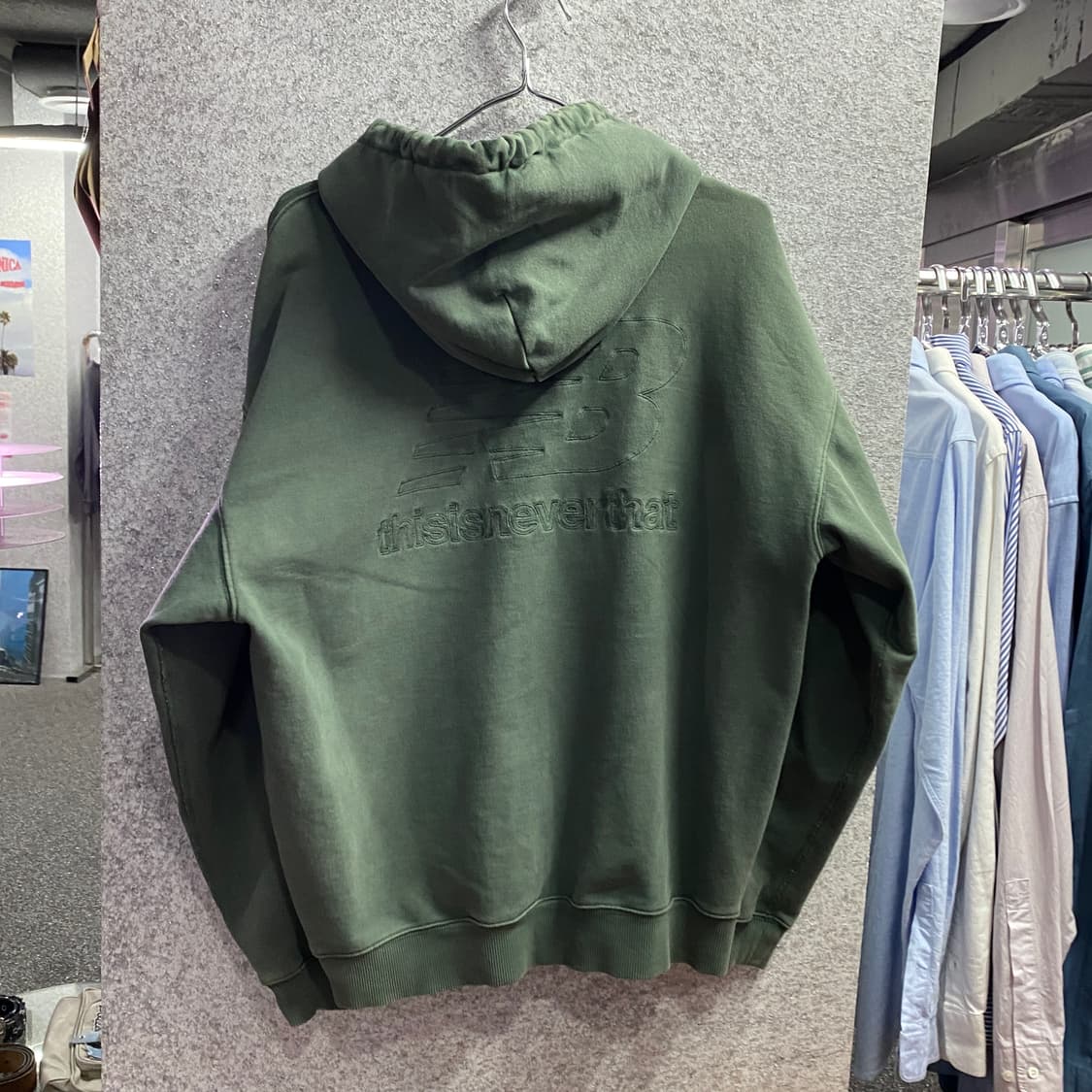 뉴발란스 X 디스이즈네버댓 포켓로고 후드집업 B3542 상품이미지4