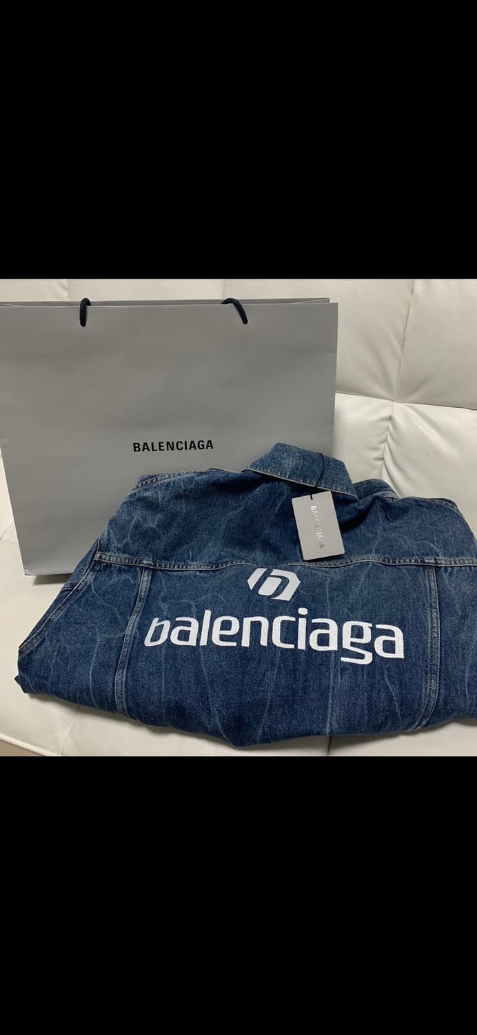 발렌시아가 백로고 데님 자켓 상품이미지5