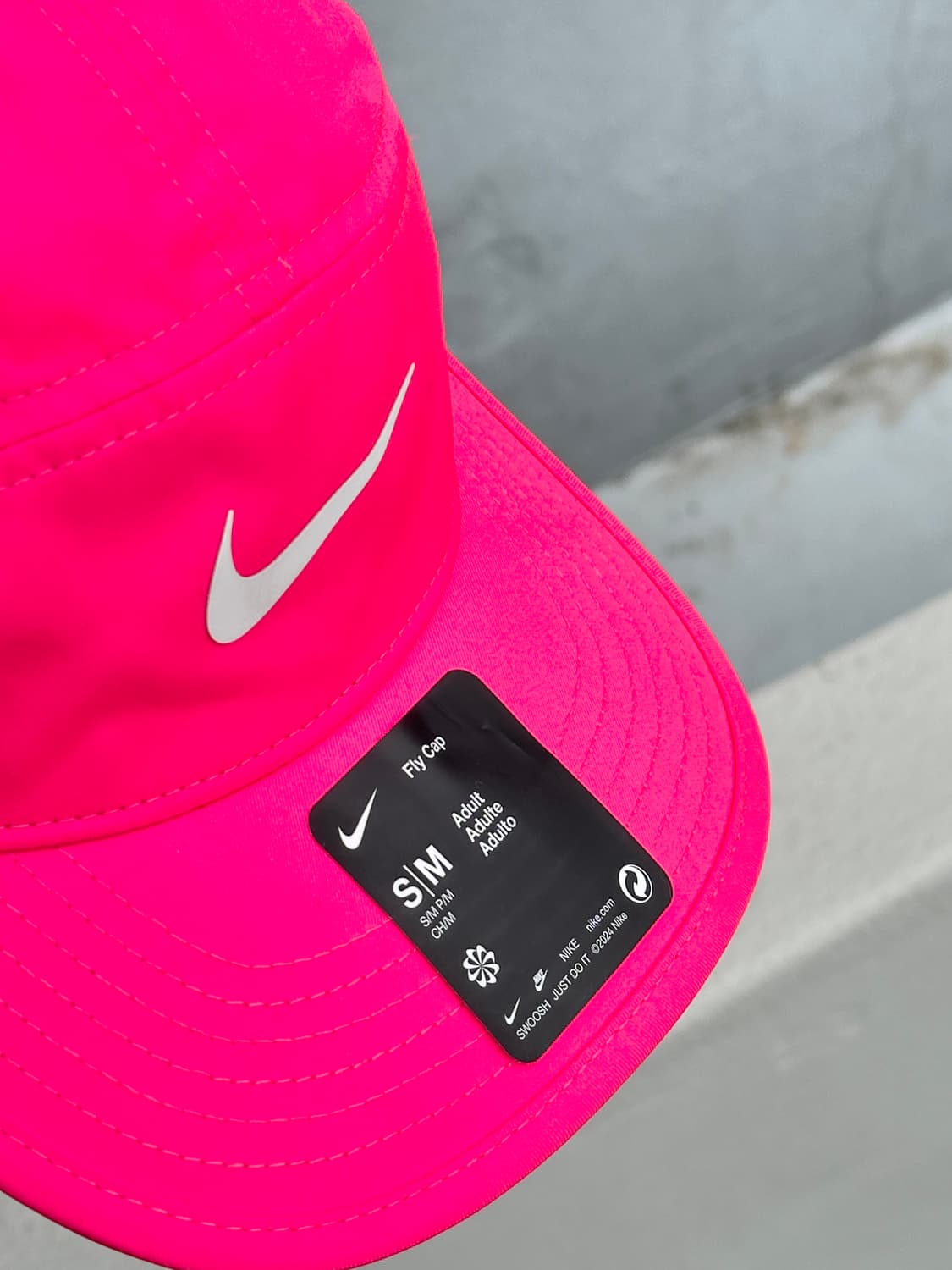 (새상품) [S-M] 나이키 플라이 캡 핑크 러닝 모자 상품이미지5