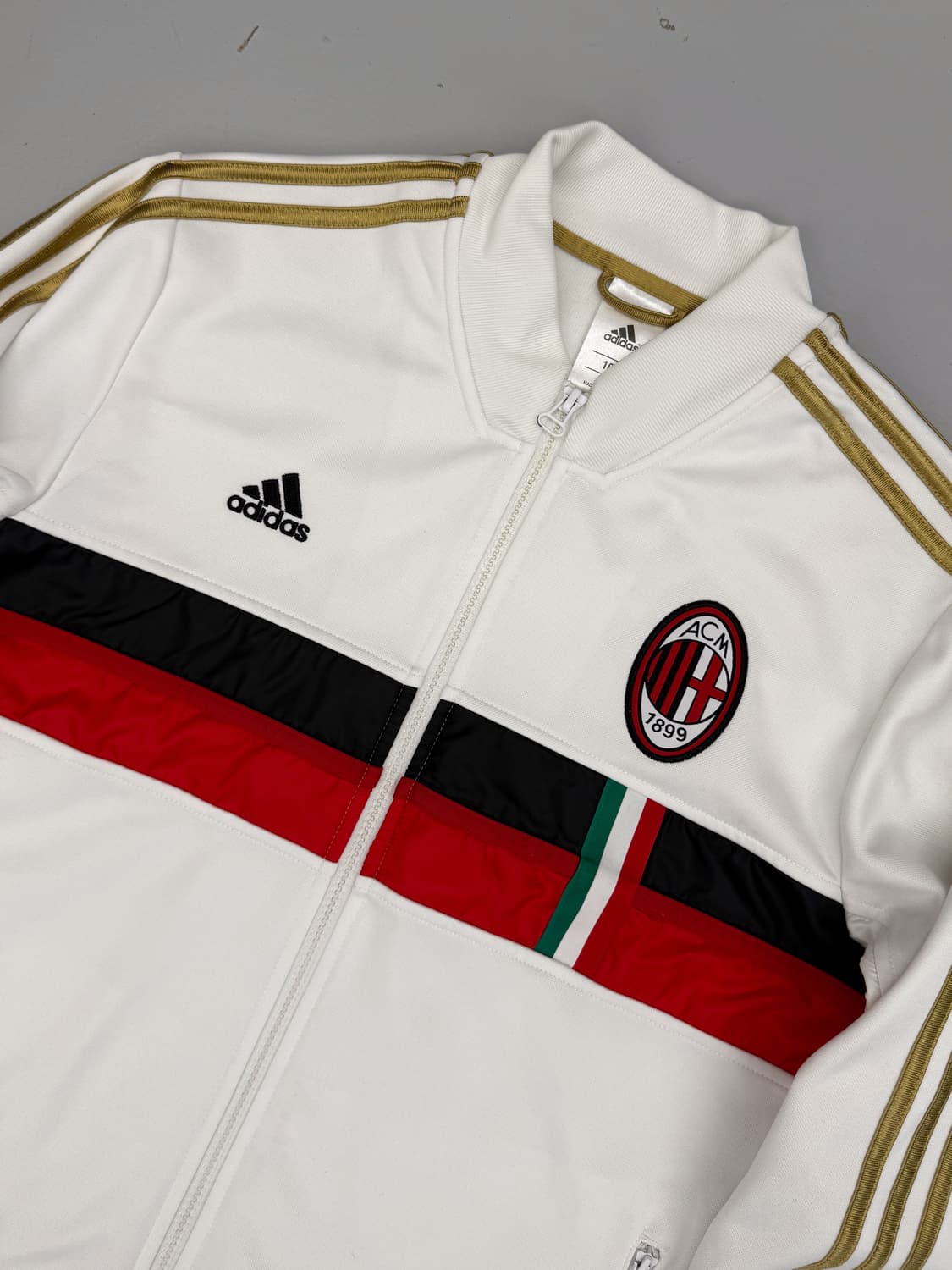 아디다스 AC밀란 14-15시즌 화이트 골드 트랙 져지 상품이미지2