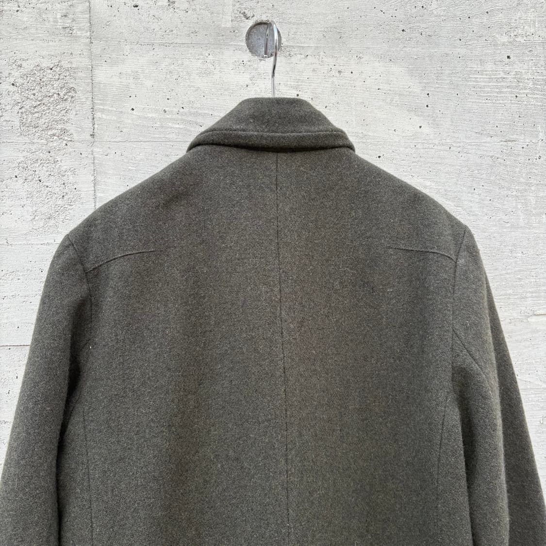 넘버나인 x 스튜디어스 비스포크 캐시미어 블렌드 모스그린 코트 상품이미지9