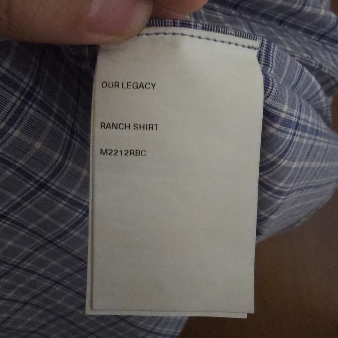 [S] 아워레가시 랜치 셔츠 체크 상품이미지4