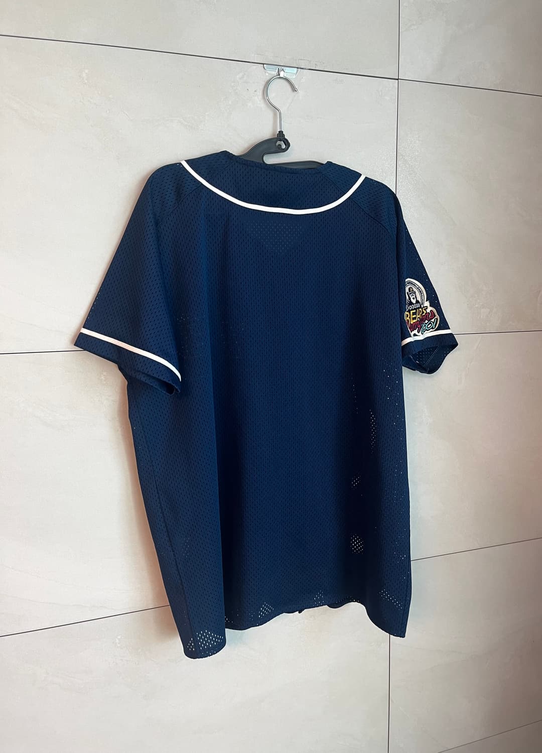 2001 두산베어스 한국시리즈 우승 원정 반달 노마킹 유니폼 (95) 상품이미지2