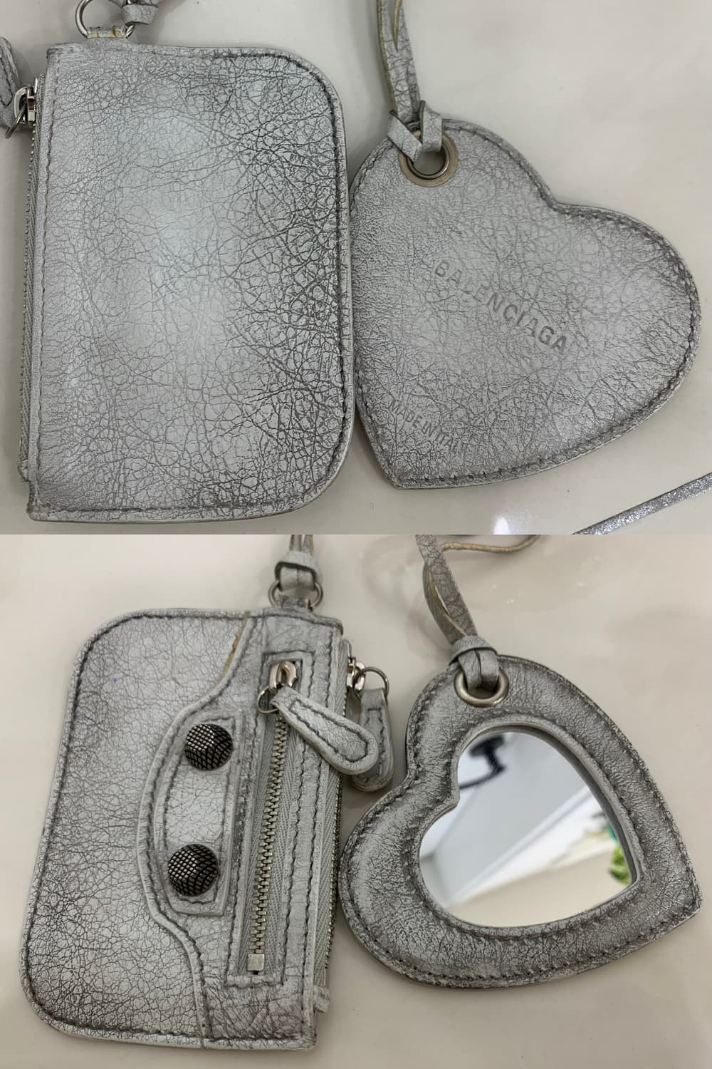 [XS]발렌시아가 르카골 숄더백 더티이펙트 화이트 가방 크로스백 엑스스몰 상품이미지5