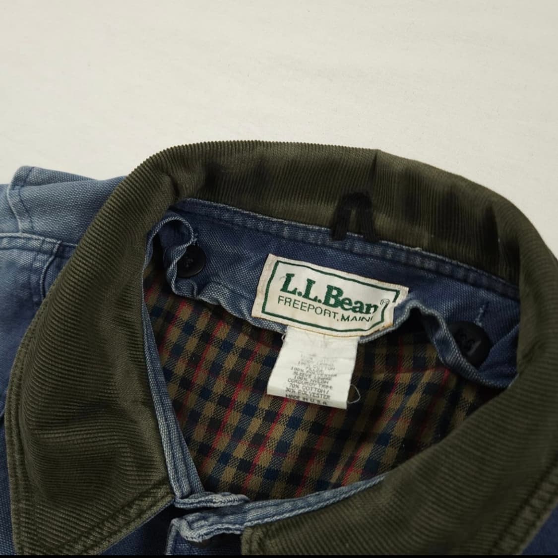 엘엘빈 초어자켓 헌팅자켓 빈티지 블루 XL 상품이미지7