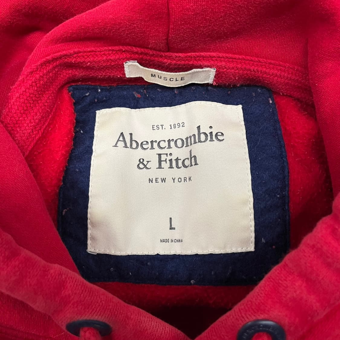 아베크롬비 레드 후드티  상품이미지5