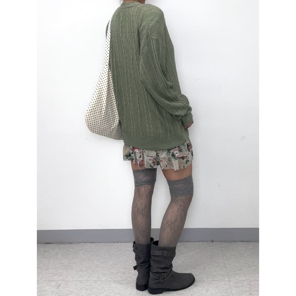 빈티지 그린 가디건 상품이미지4