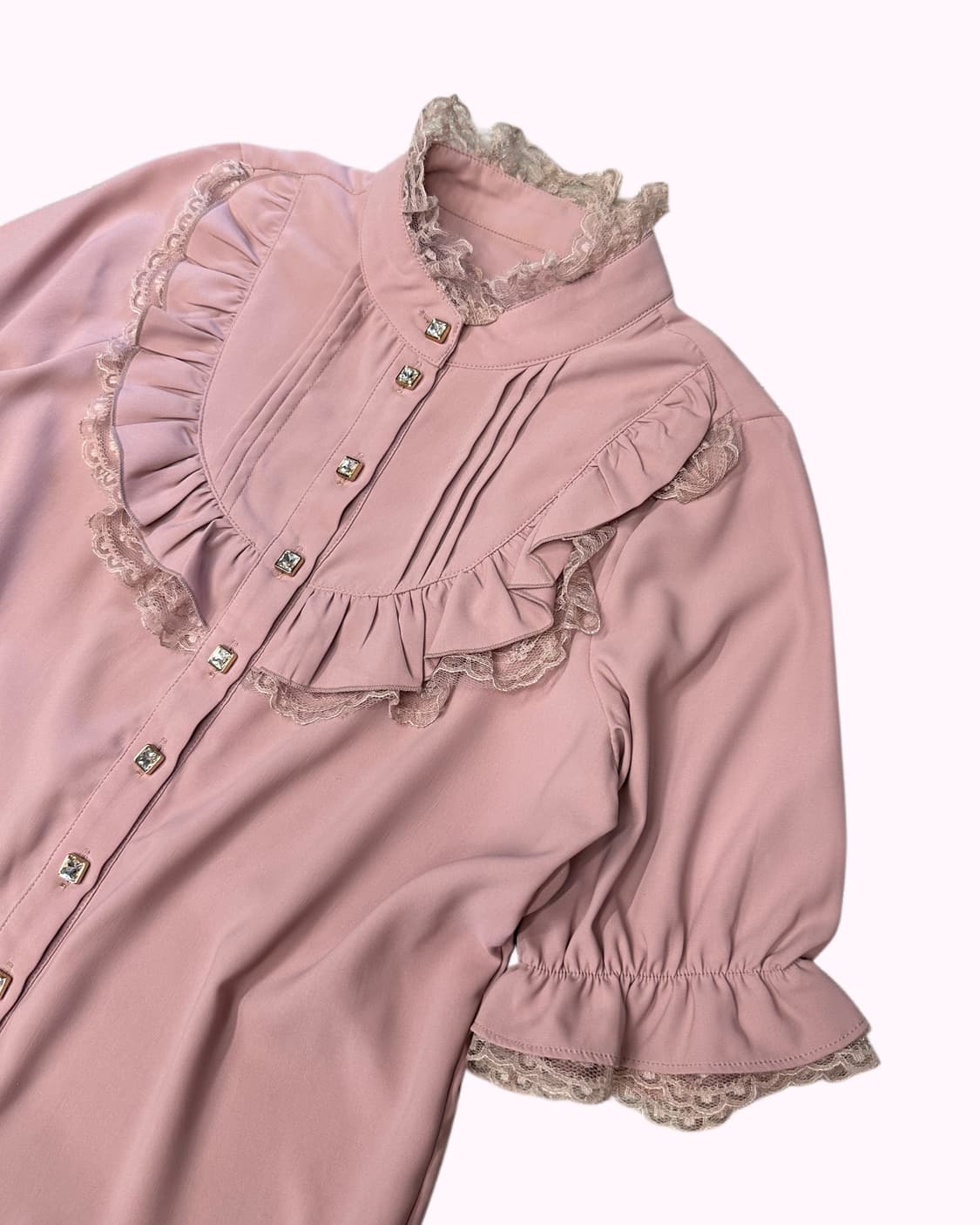 MA*RS pink frill lace blouse 상품이미지2