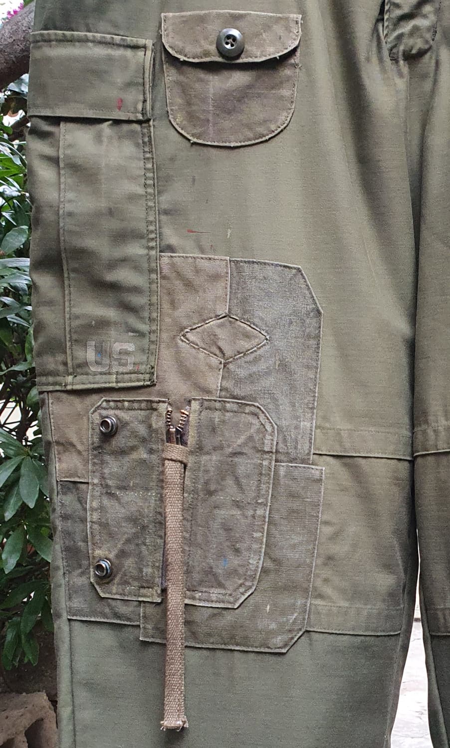 m65팬츠 빈티지 커스텀[ 업그레이드버전/ 에시드머드/하드워싱/썬페이딩] 상품이미지3