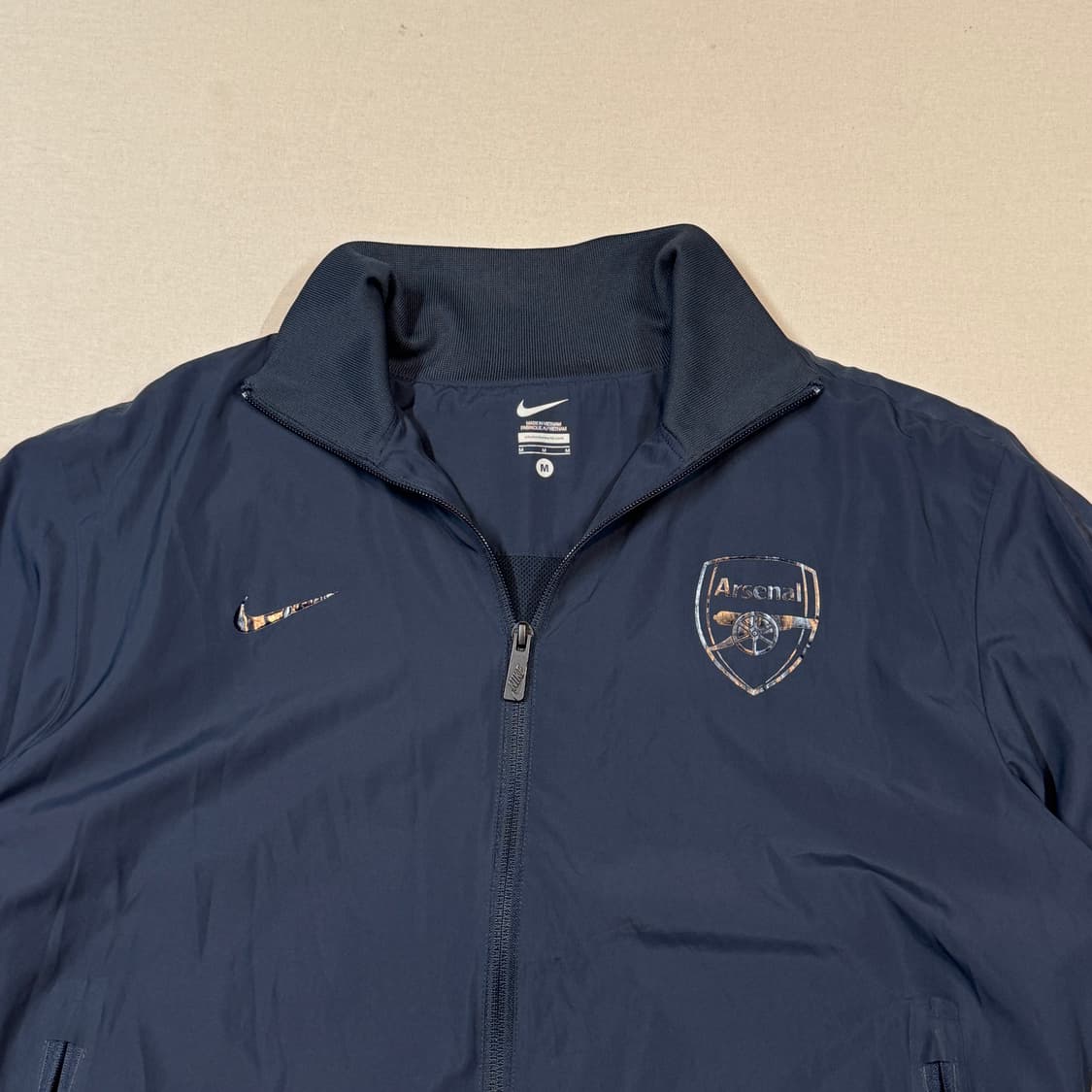 M) 아스날 바람막이 집업 점퍼 네이비 상품이미지2