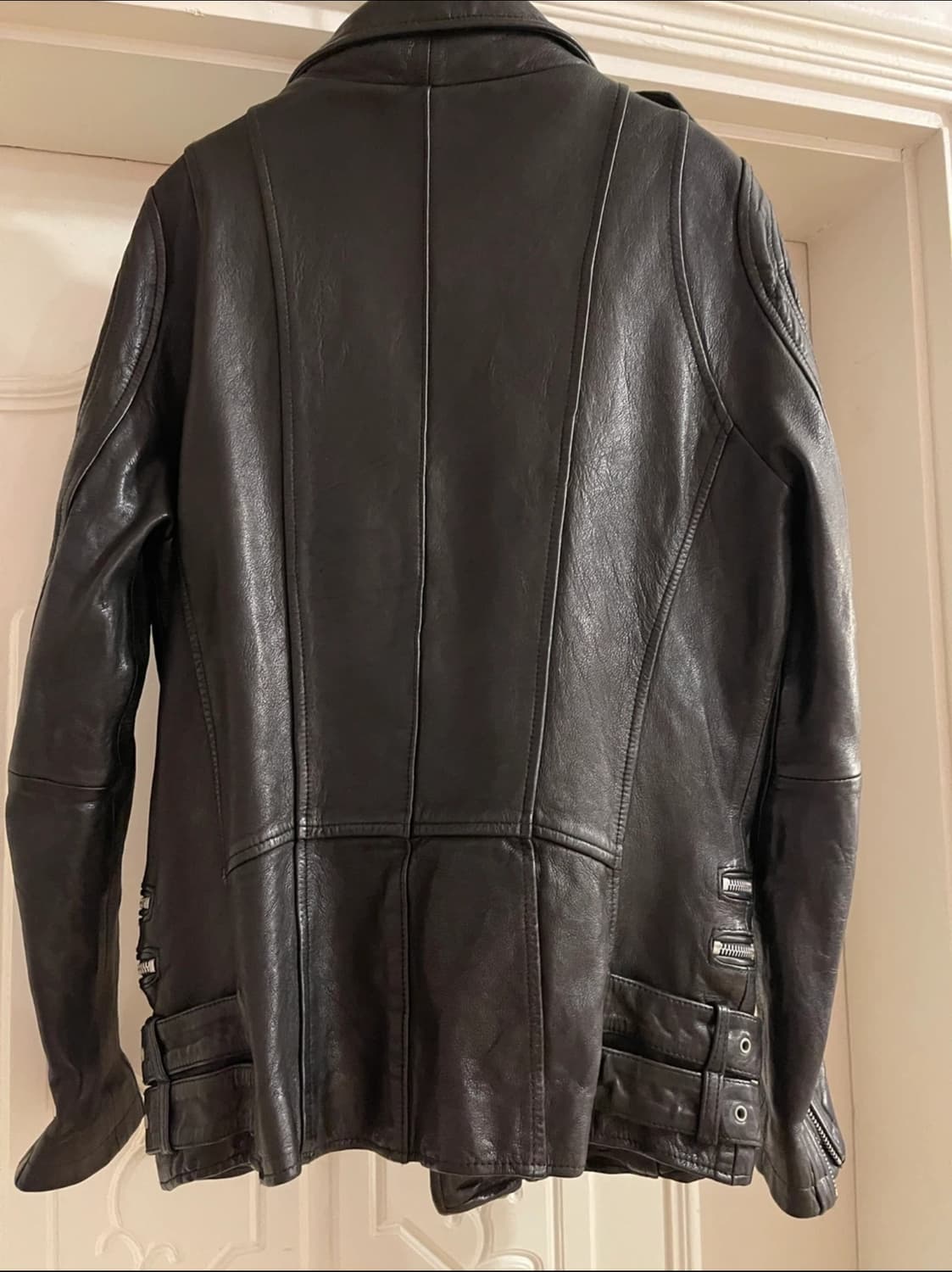 워싱 리얼램스킨 레더자켓 블랙/ S사이즈 상품이미지2