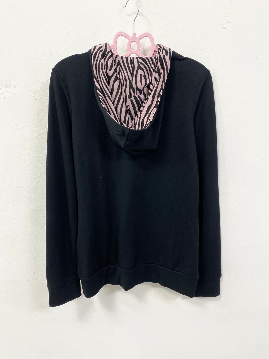 [AIMERFEEL] 에메필 갸루 핑크 지브라 리본 후드집업 상품이미지6