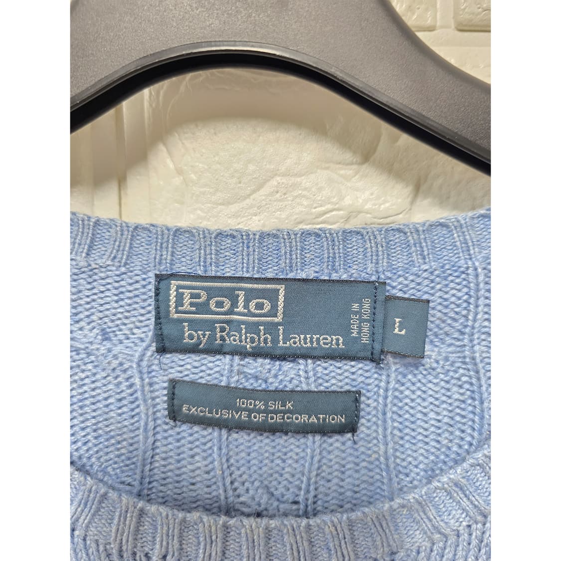 택포) 폴로 랄프로렌 꽈베기 니트 L 상품이미지2