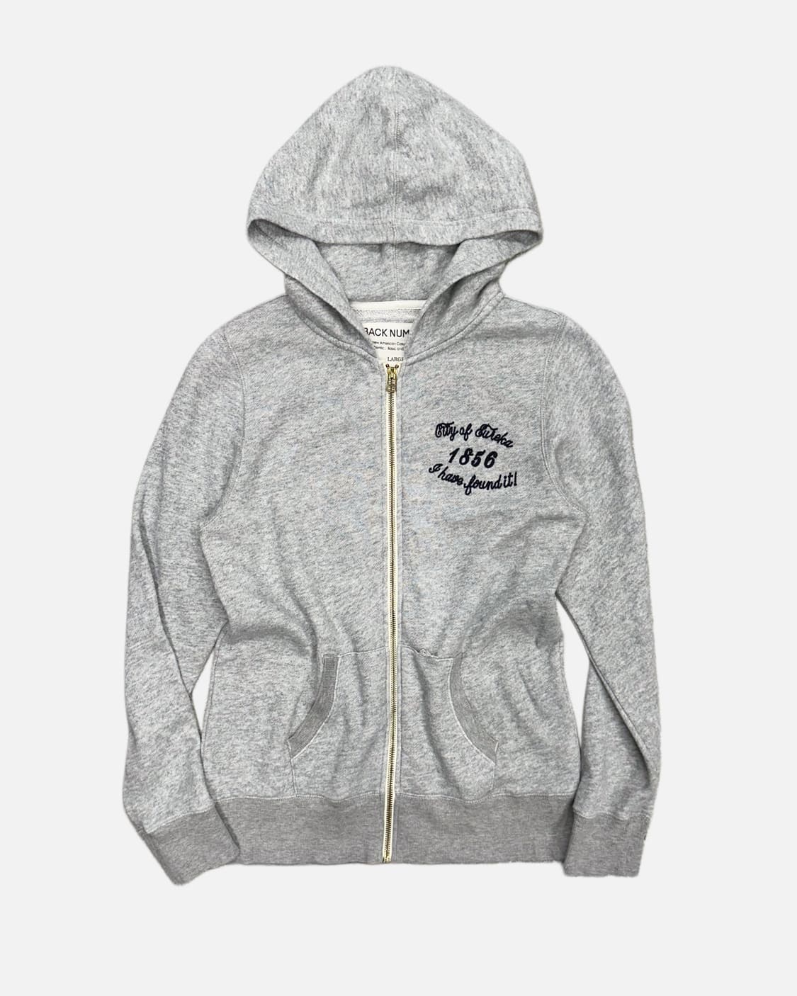 stitch lettering hood zip-up 상품이미지2