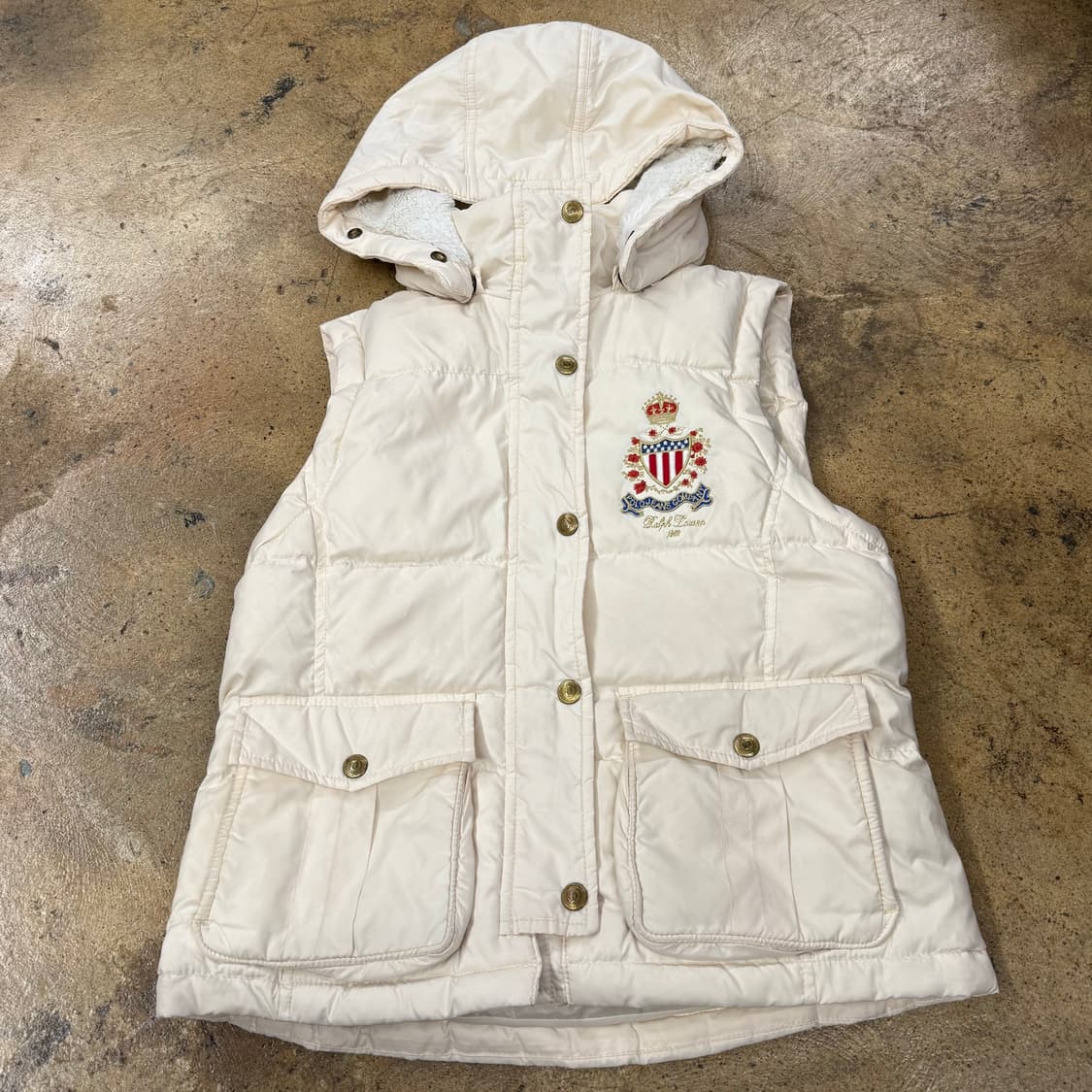폴로진스 검퍼니 패딩 조끼 화이트  상품이미지2