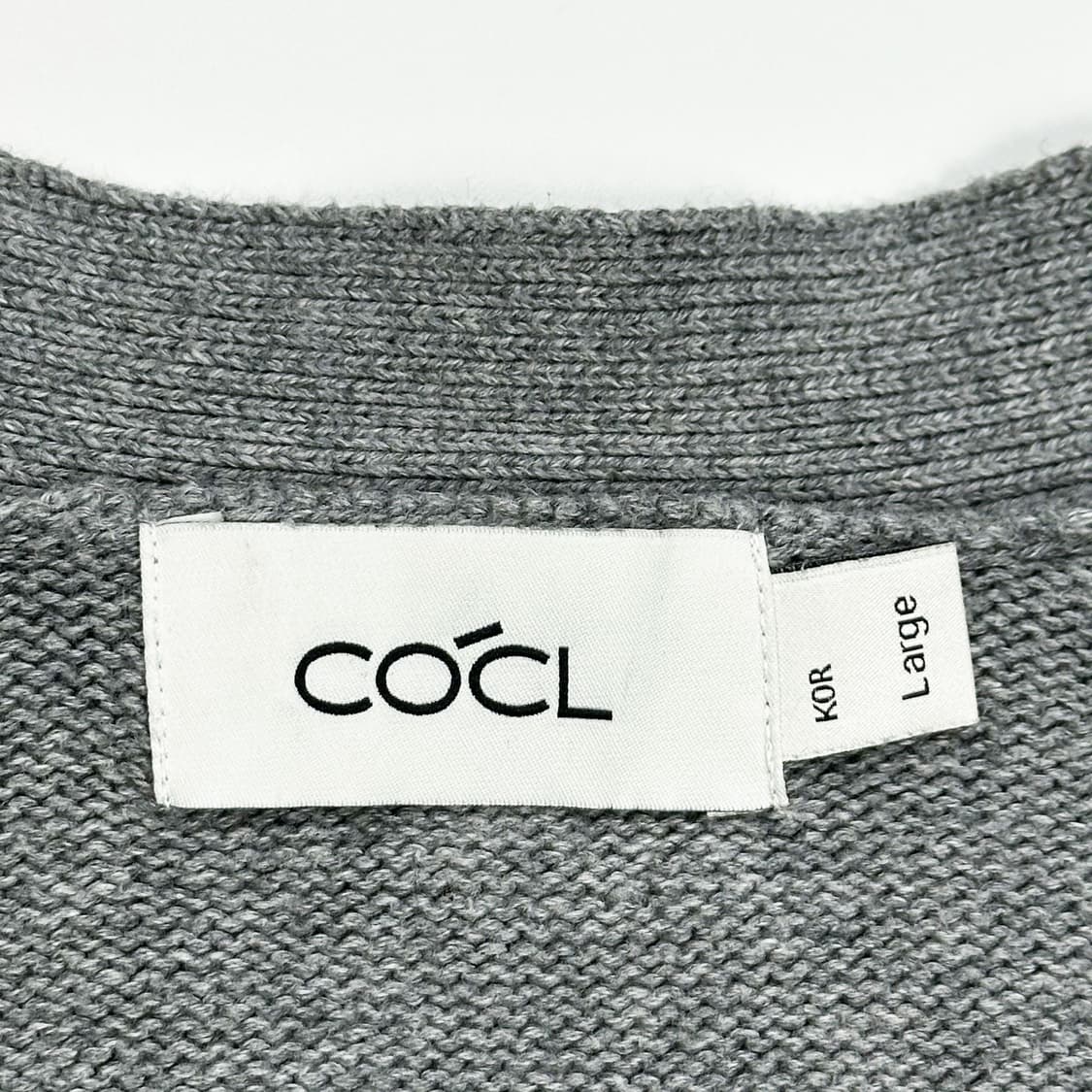 코클 cocl 데일리 그레이 니트 가디건 (L) 상품이미지5