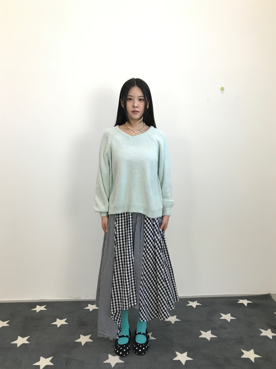 Jpn Mint Acrylic Sweaters 상품이미지1