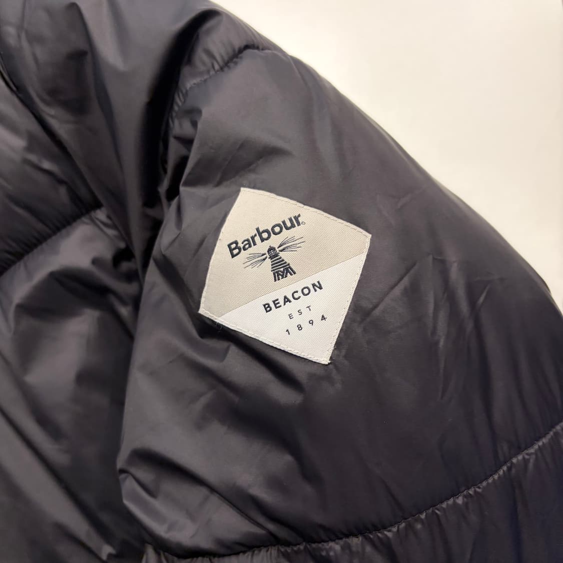 [M] 바버 비콘 구스 다운 리버시블 블랙 체크 후드 패딩 자켓 C58 상품이미지6