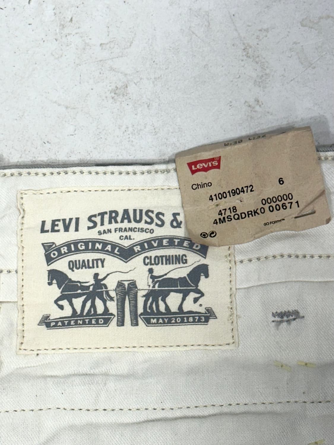 리바이스 그레이 데드스탁 밀리터리 카모 세미 와이드 카고 팬츠 30 상품이미지7