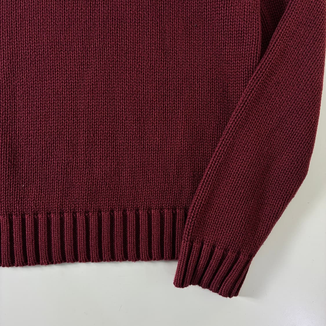 Polo 폴로 랄프로렌 코튼 버건디 니트 상품이미지4