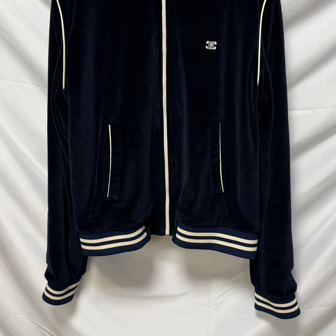 [S+급/XL] 셀린느 트리오페 벨벳 트랙 자켓 집업 상품이미지3