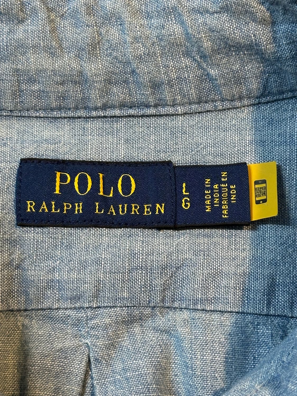 폴로 랄프로렌 신형 QR 멀티포니 샴브레이 데님셔츠 상품이미지4