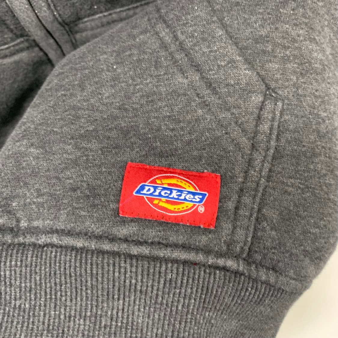 디키즈 자수로고 차콜 양털 후드집업 상품이미지5