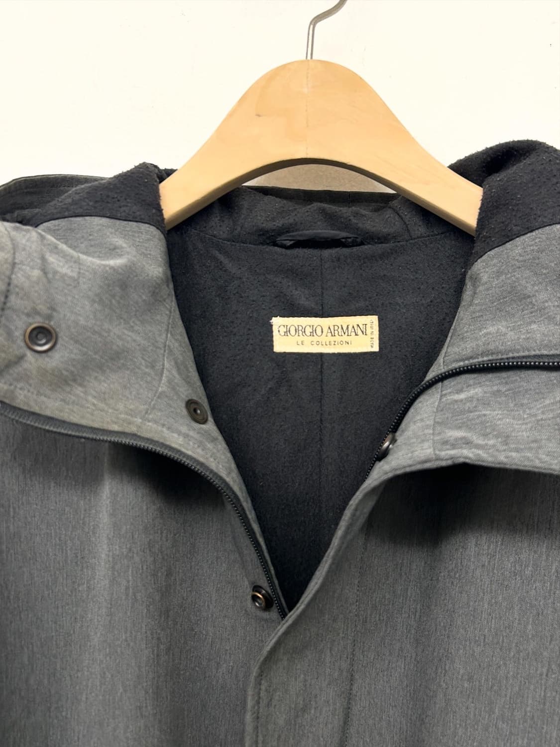 90-00s 아르마니 르 꼴레지오니 후드코트 상품이미지2
