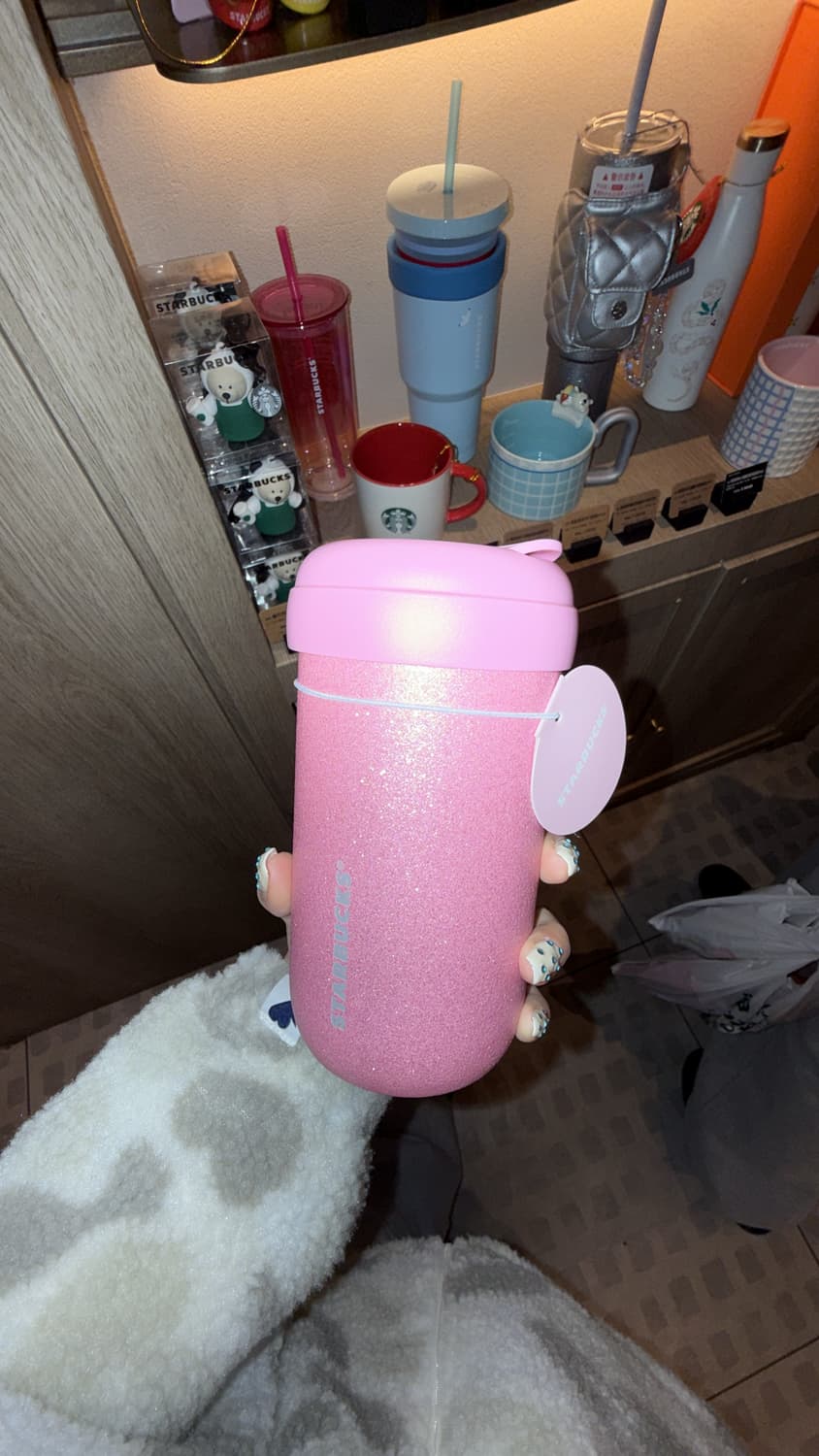 스타벅스 상하이 2026 스위트발렌타인데이에디션 핑크 글리터 상품이미지1