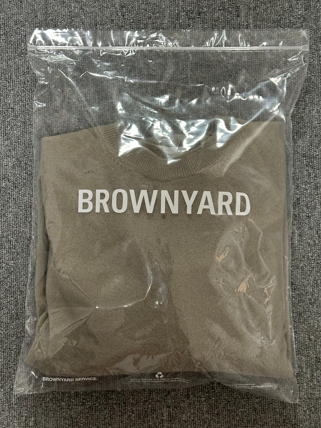 브라운야드 / 캐시미어 크루넥 스웨터 올리브 / 4 상품이미지3