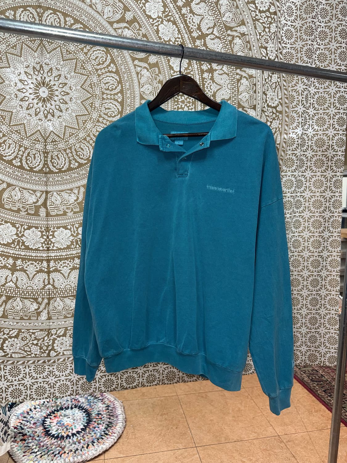 디스이즈네버댓 피그먼트 긴팔 카라티 상품이미지2