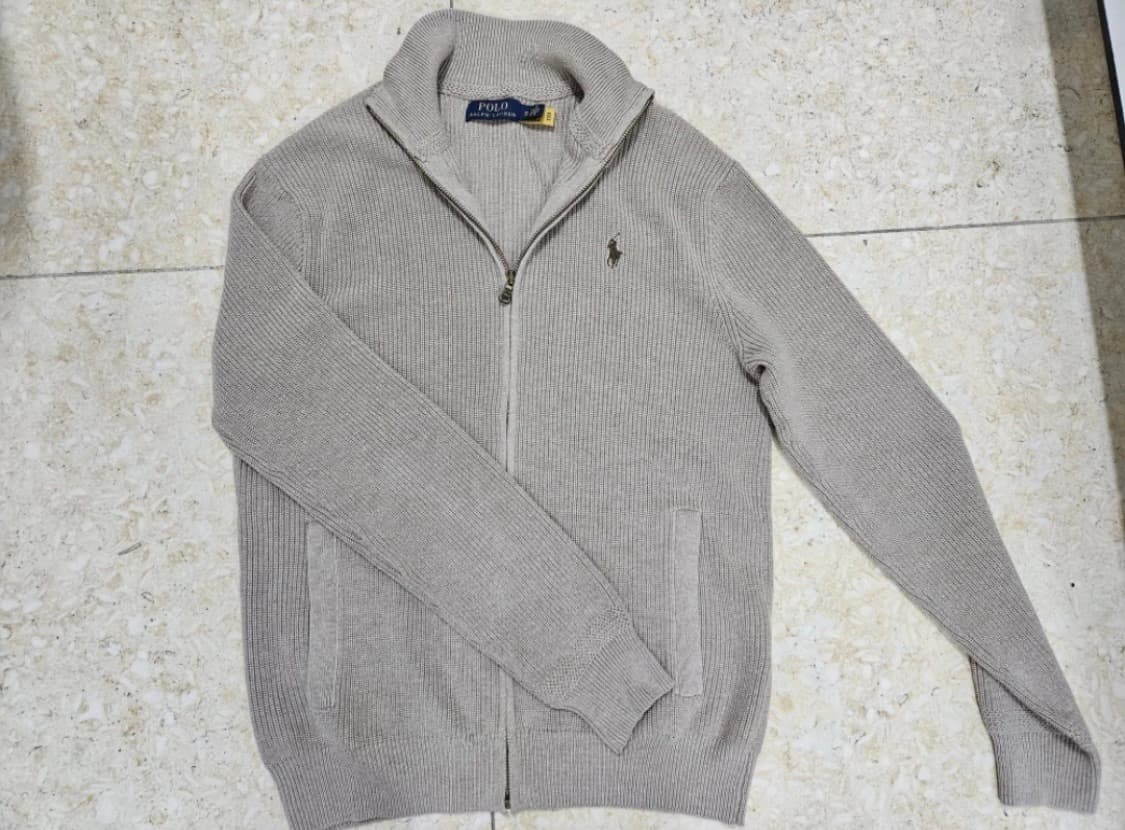 김현아 폴로매장구매) 폴로 랄프로렌 니트 집업 코코아베이지 상품이미지1