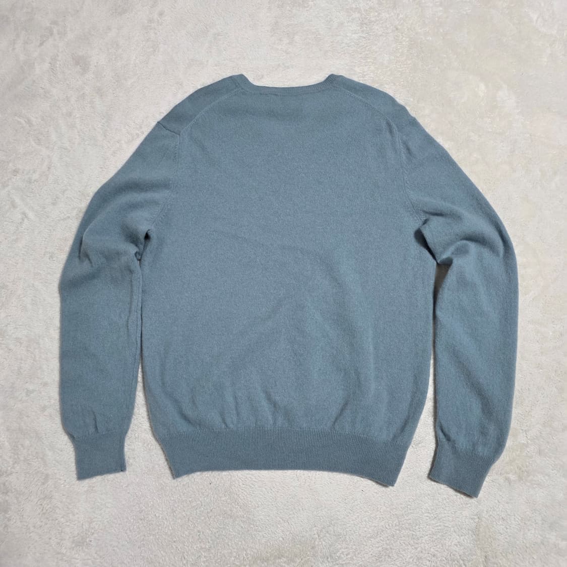 (L)블랙브라운 V넥 캐시미어 100% 니트 상품이미지3