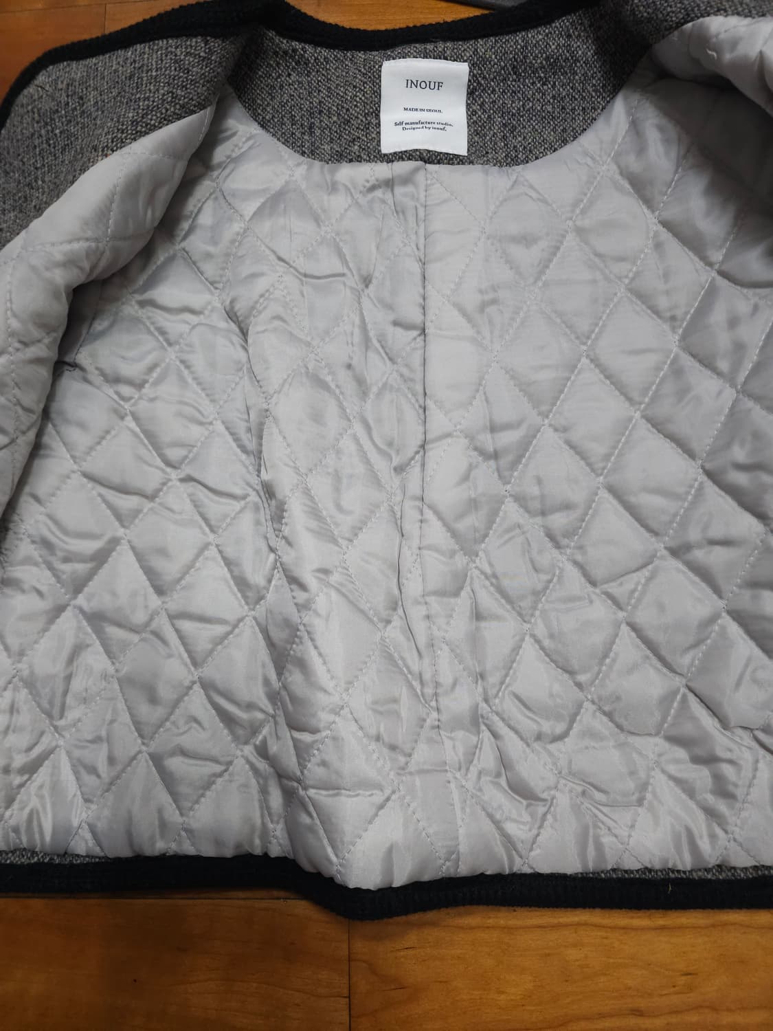 INOUF 이너프 누빔 트위드 자켓 상품이미지6