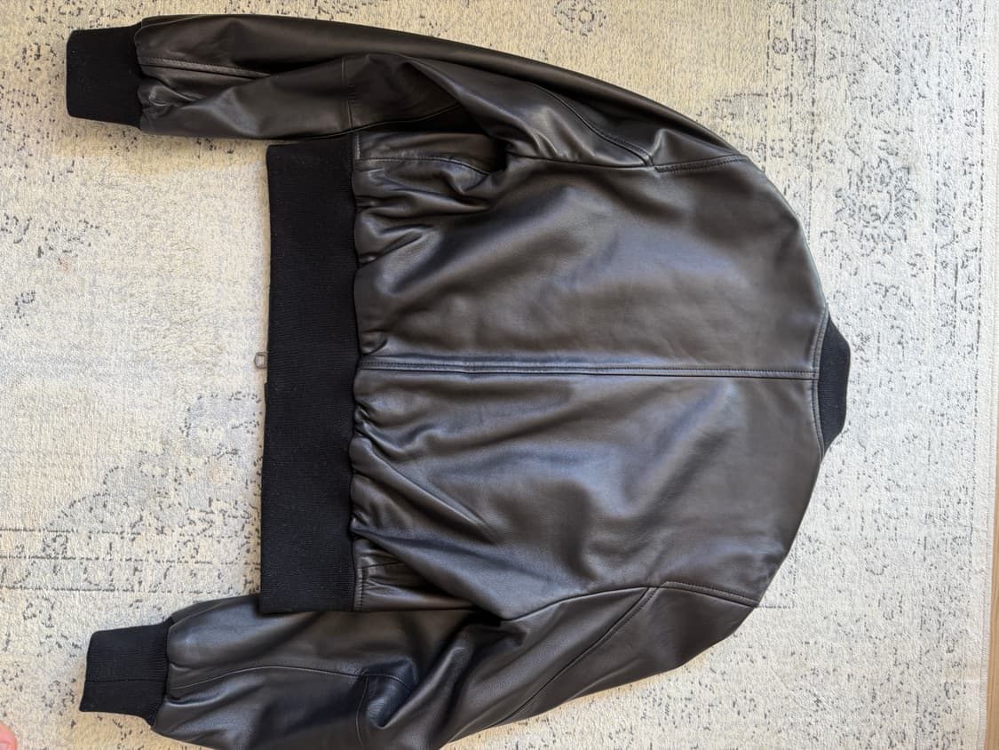Massimo Dutti lamb leather bomber 가죽봄버 상품이미지5