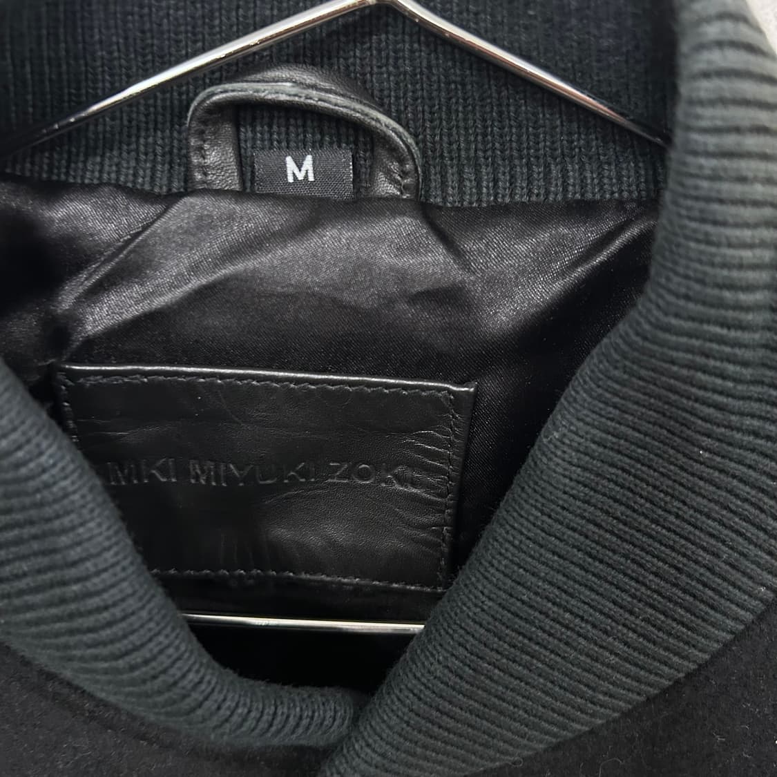 미유키조쿠 울 카우하이드 블루종 자켓 상품이미지3