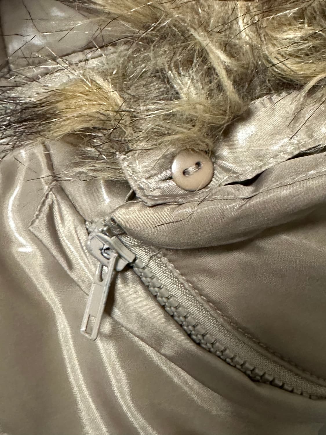 RUSH HOUR 빈티지 brown 퍼 패딩 상품이미지3