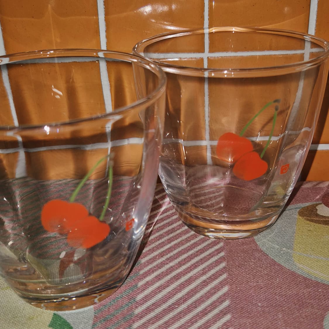 00s 카타오카 츠루타로 스윌 체리 글라스 2p 상품이미지8