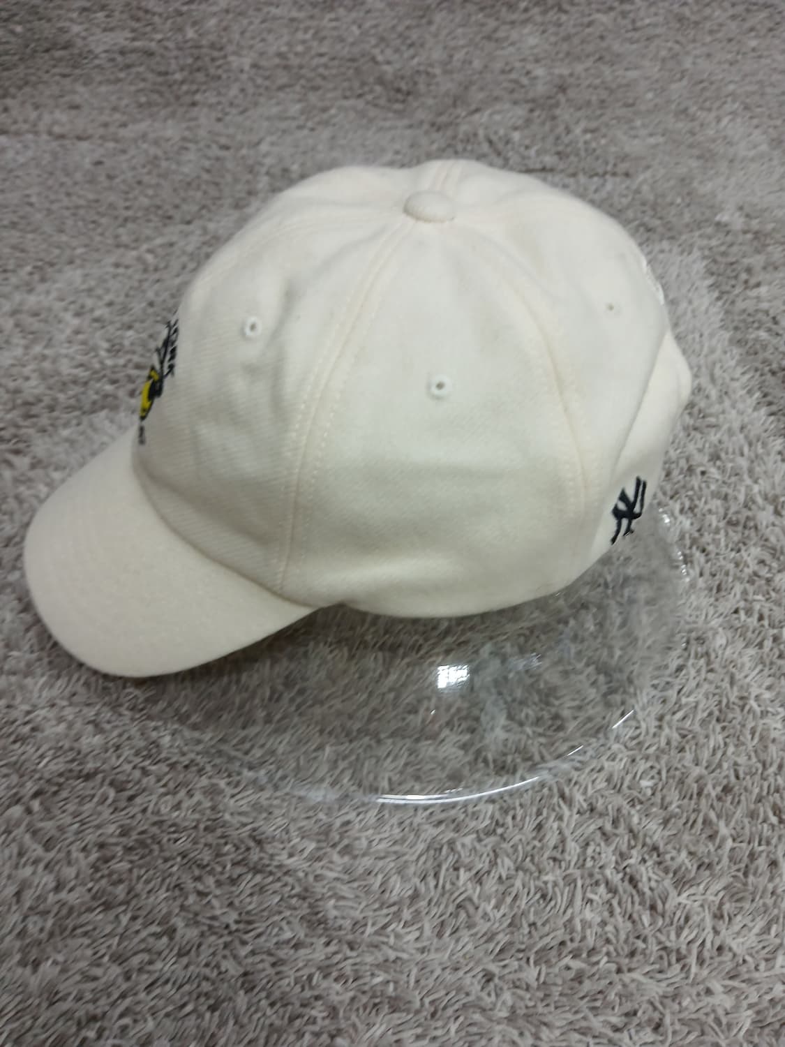 NY Yankees 따뜻한 볼캡 아이보리 상품이미지2