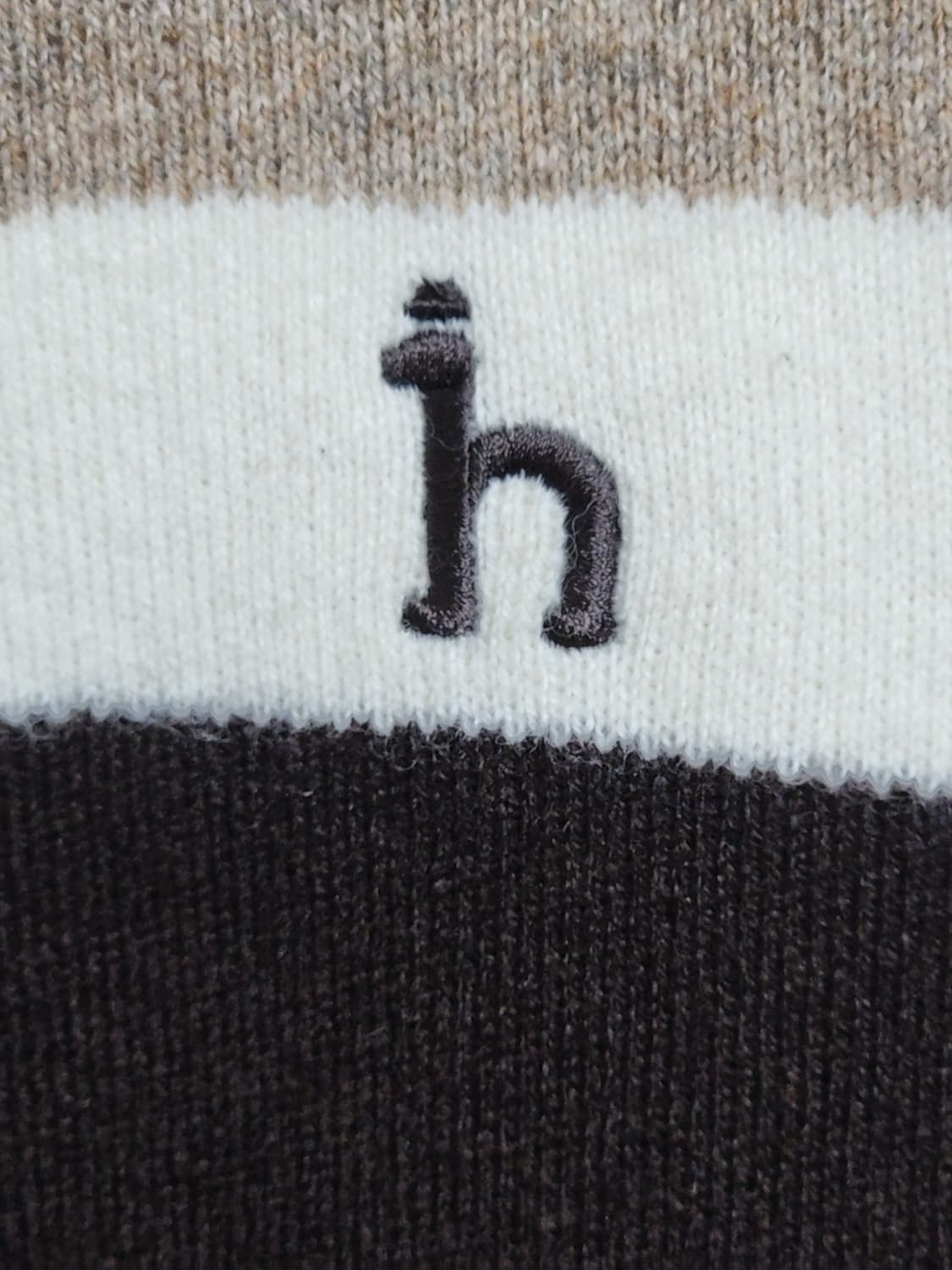 (105) 헤지스 니트집업 배색 울 스웨터 우라 캐주얼  상품이미지4