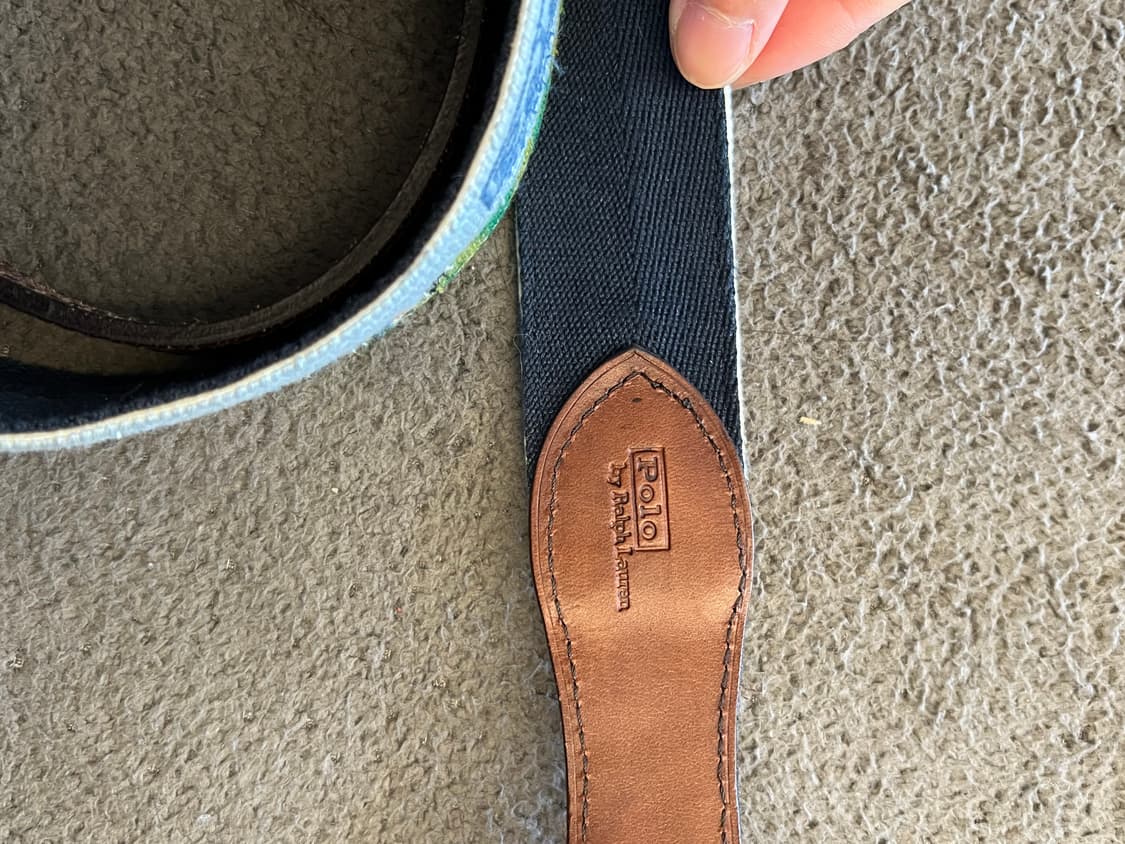 폴로 랄프로렌 웨스턴 니들 포인트 벨트 새상품 처분 상품이미지3