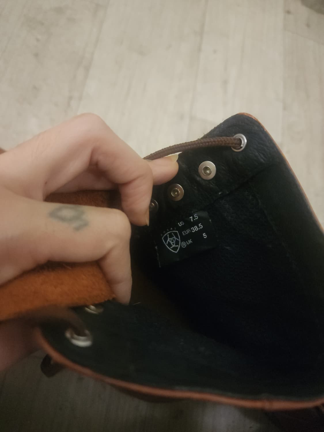 ariat brown leather riding boots 상품이미지6