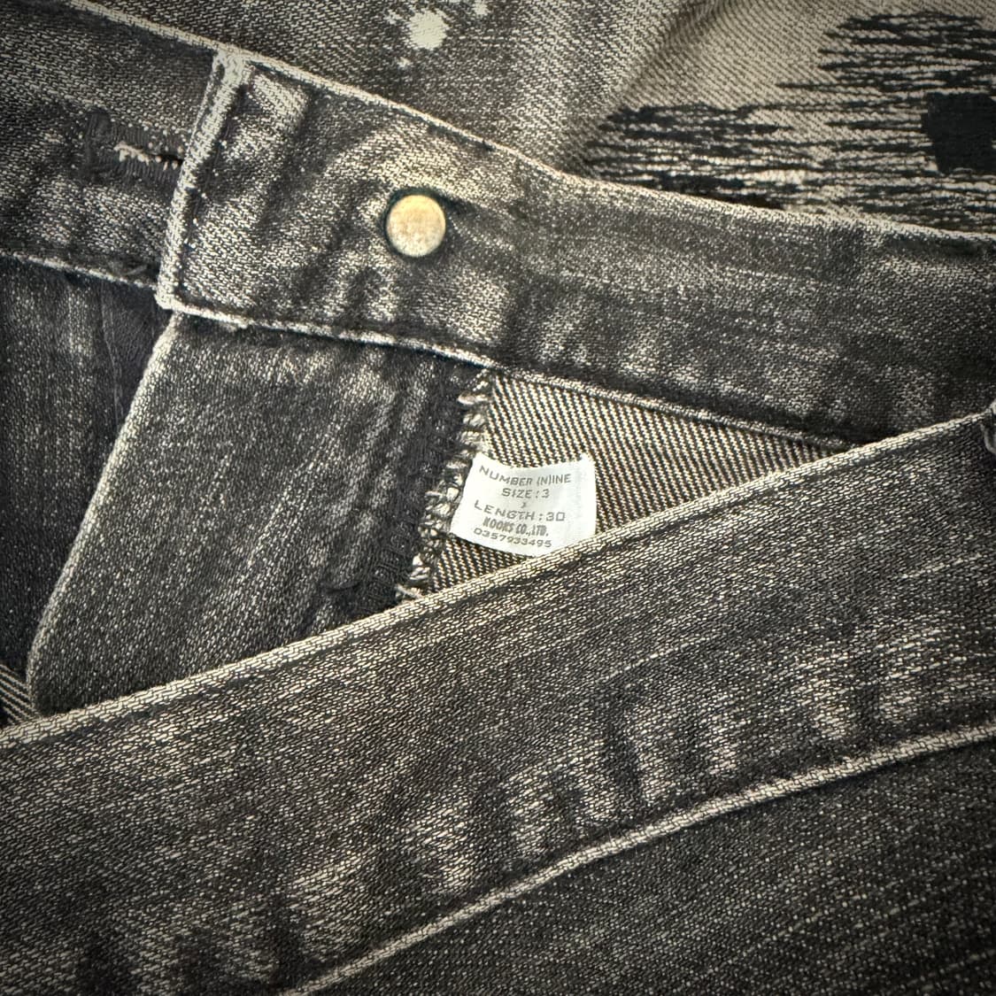 Number (N)ine 2001AW denim pants 상품이미지4