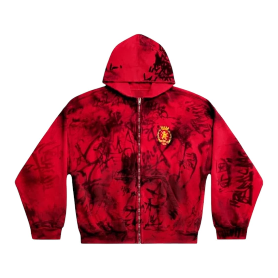 발렌시아가 스케이터 그래피티 후드집업 레드 By. 뎀나 바잘리아 상품이미지1