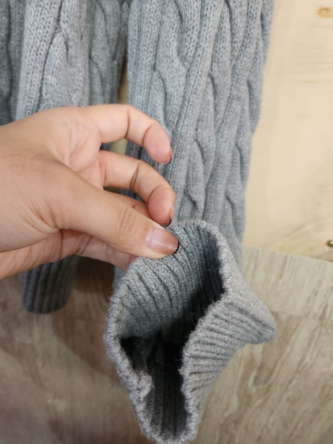 20) 폴로 랄프로렌 케이블 니트 회색 상품이미지6