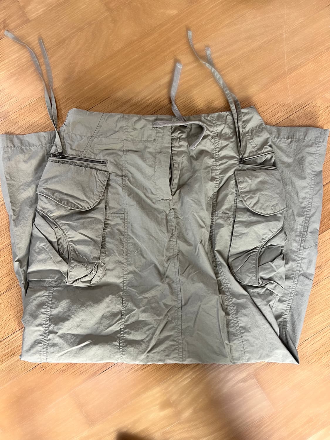 스컬프터 카고 로우 라이즈 롱스커트 상품이미지2