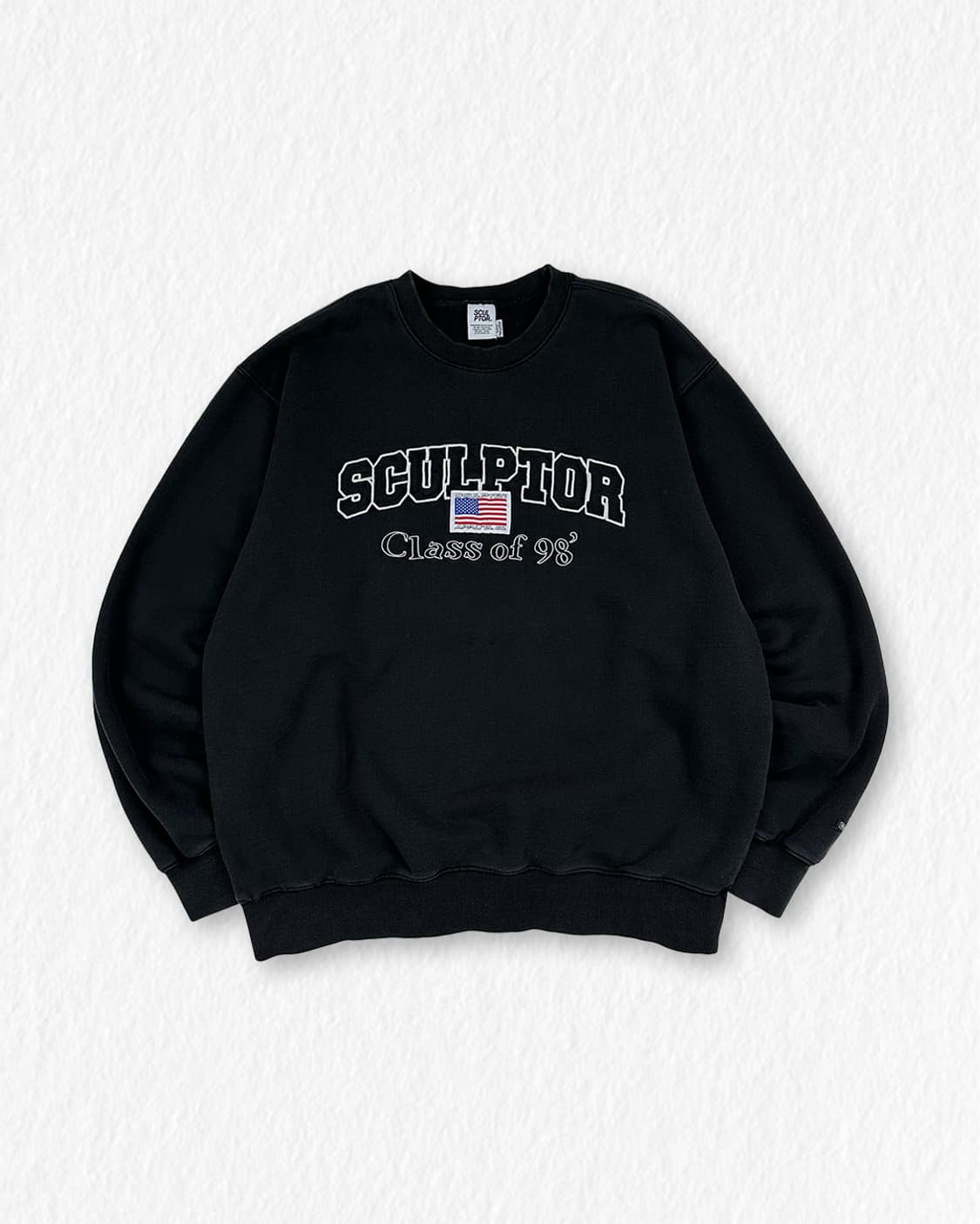 스컬프터 성조기 로고 맨투맨 상품이미지1