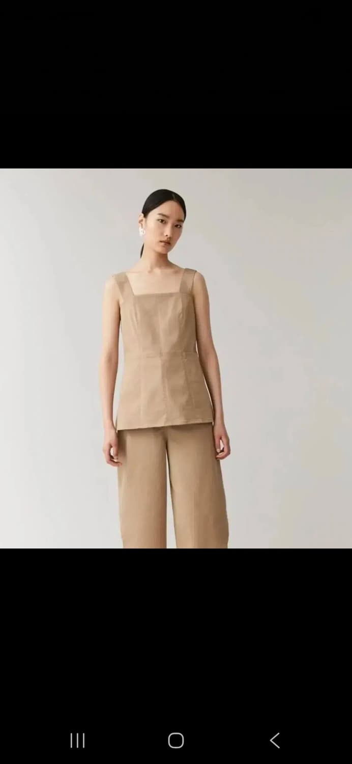 (새제품 ) COS 코스 스트랩 탑 베이지 38 뷔스티에 상품이미지1